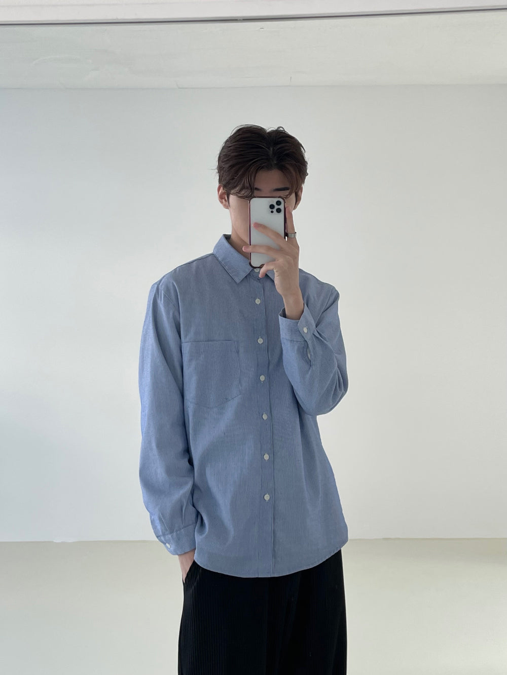 Stripe linen shirts