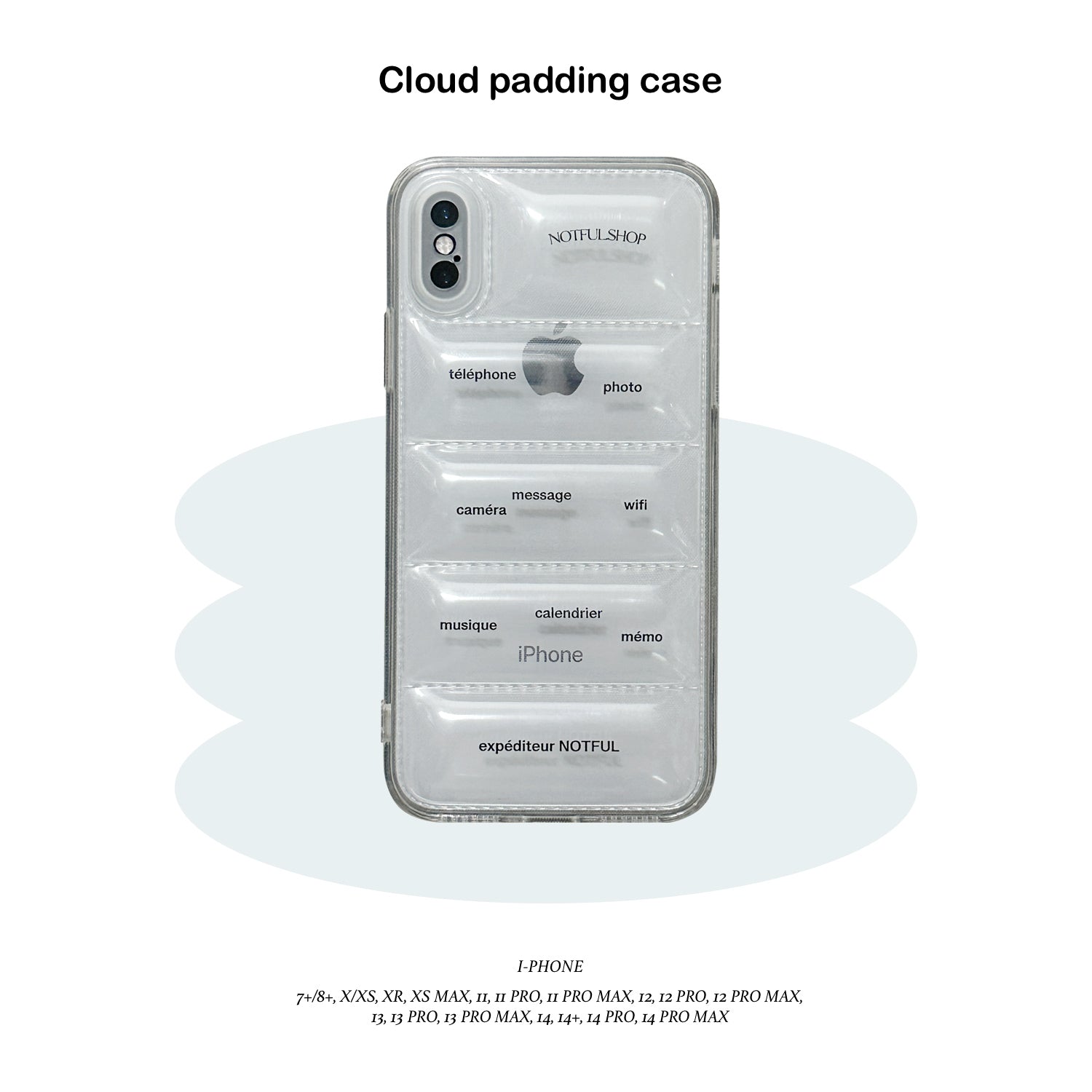 Cloud padding case