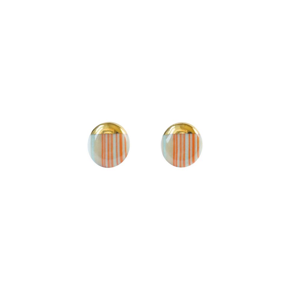 2021 Pantone Stratum daily round earring (OR)