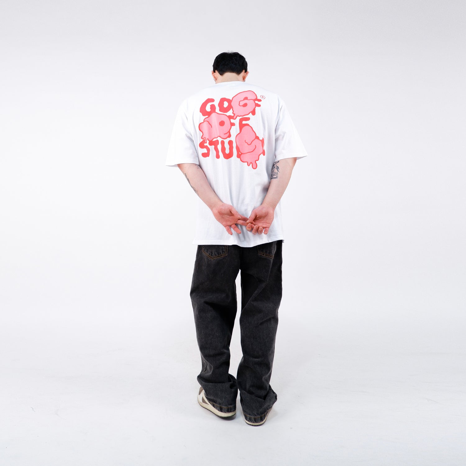 G.O.S. MAIN LOGO TEE - ( White )