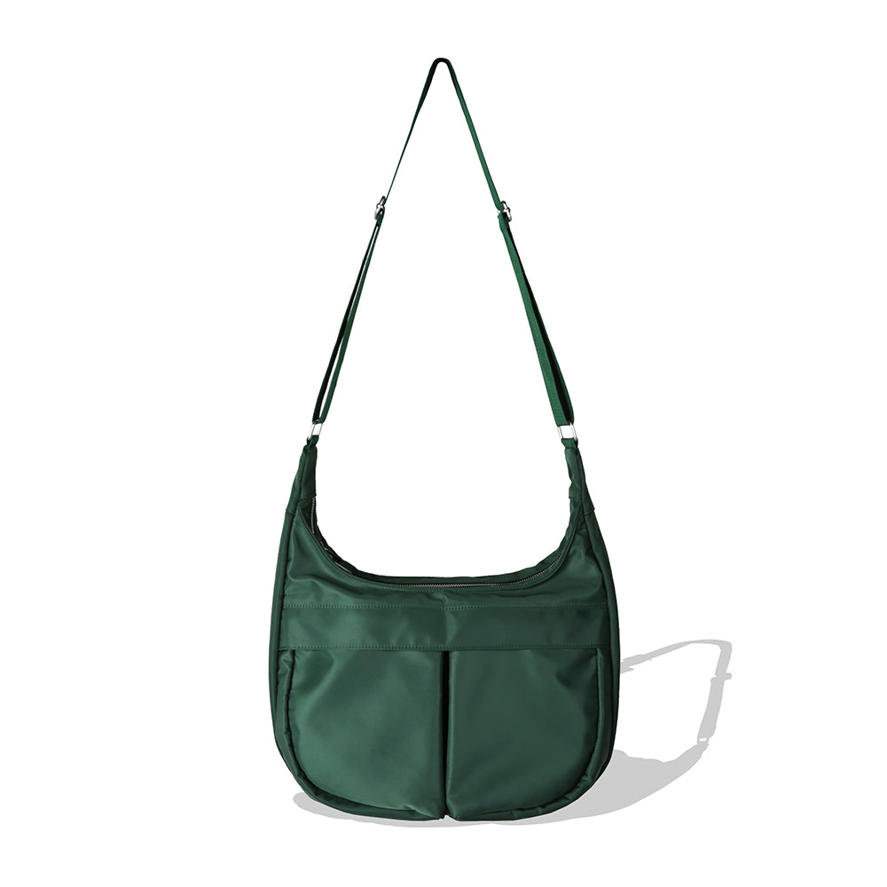 HIGORO NYLON UTILITY MESSENGER BAG GREEN