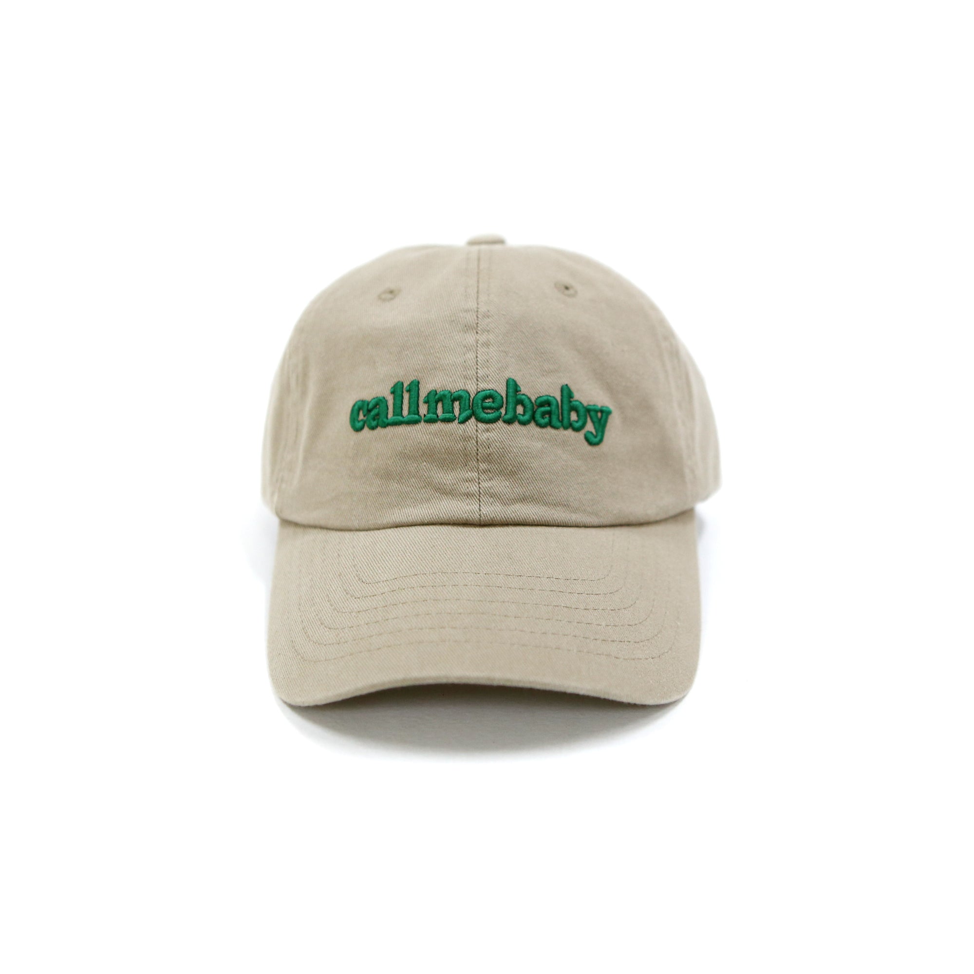 [Call me baby] Puffy Logo Embroidery Ball Cap