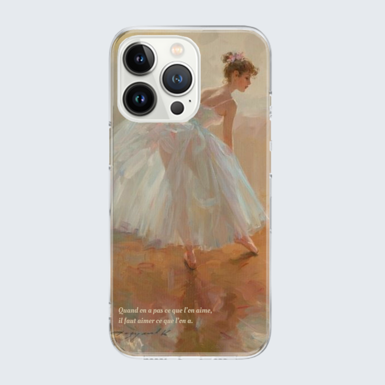 oil painting (ballerina) iphone case