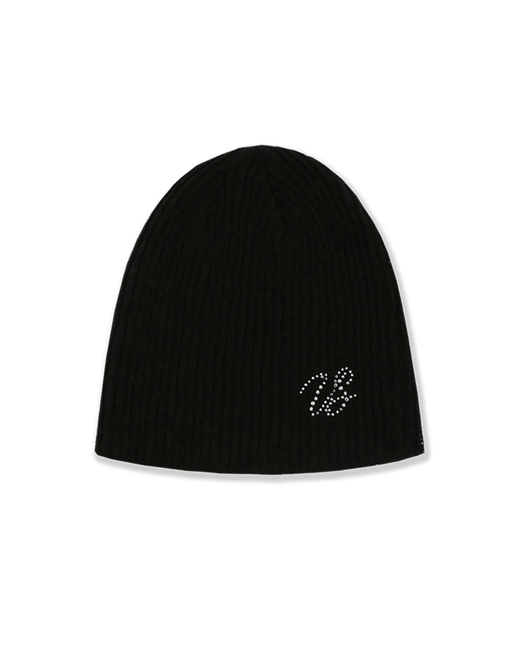 US BEADS SHORT BEANIE(BLACK)