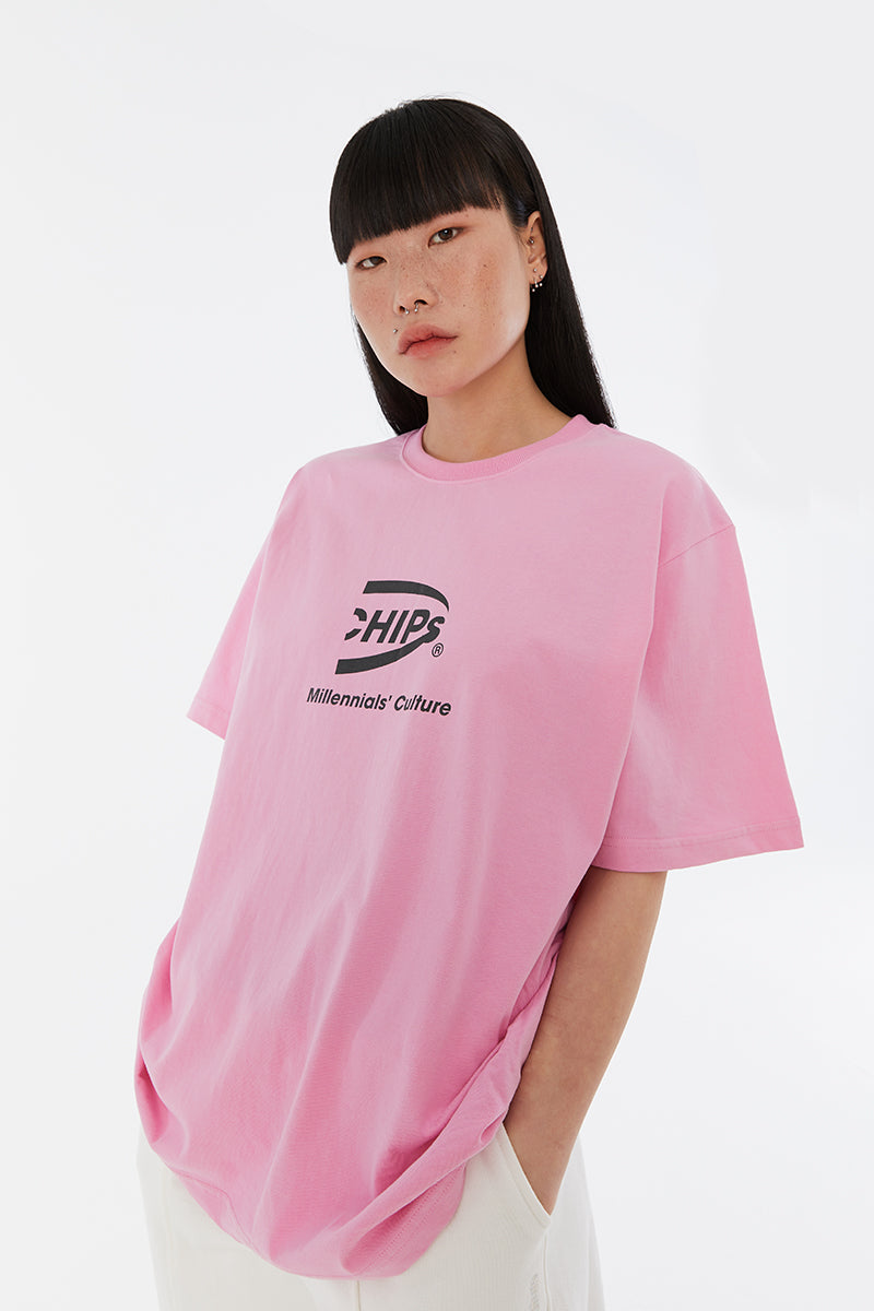 OG half logo Tee (pink)