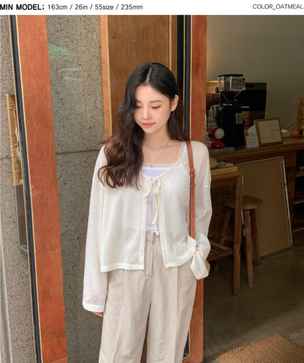 Linen Open Cardigan (3color)