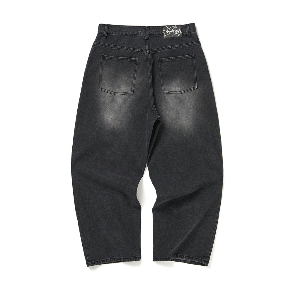 SKULL WASHED PANTS (BLACK.D)