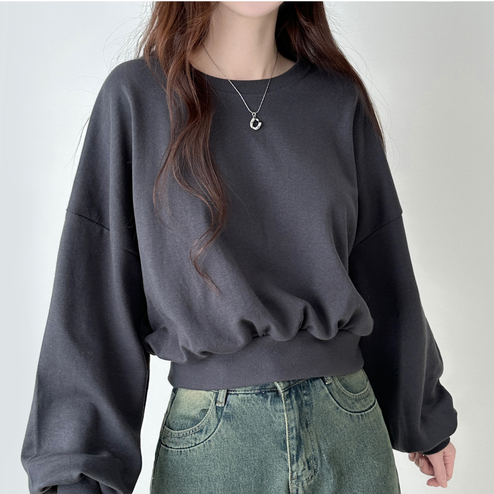 Tear Crop Sweatshirt