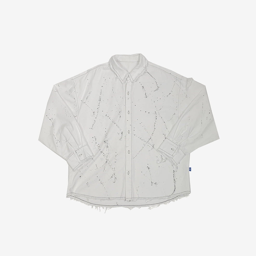 (Unisex) work painting boxy shirt