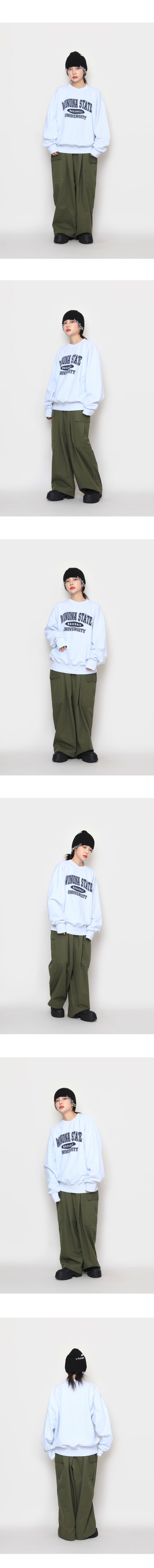 Wide Balloon String Cargo Pants