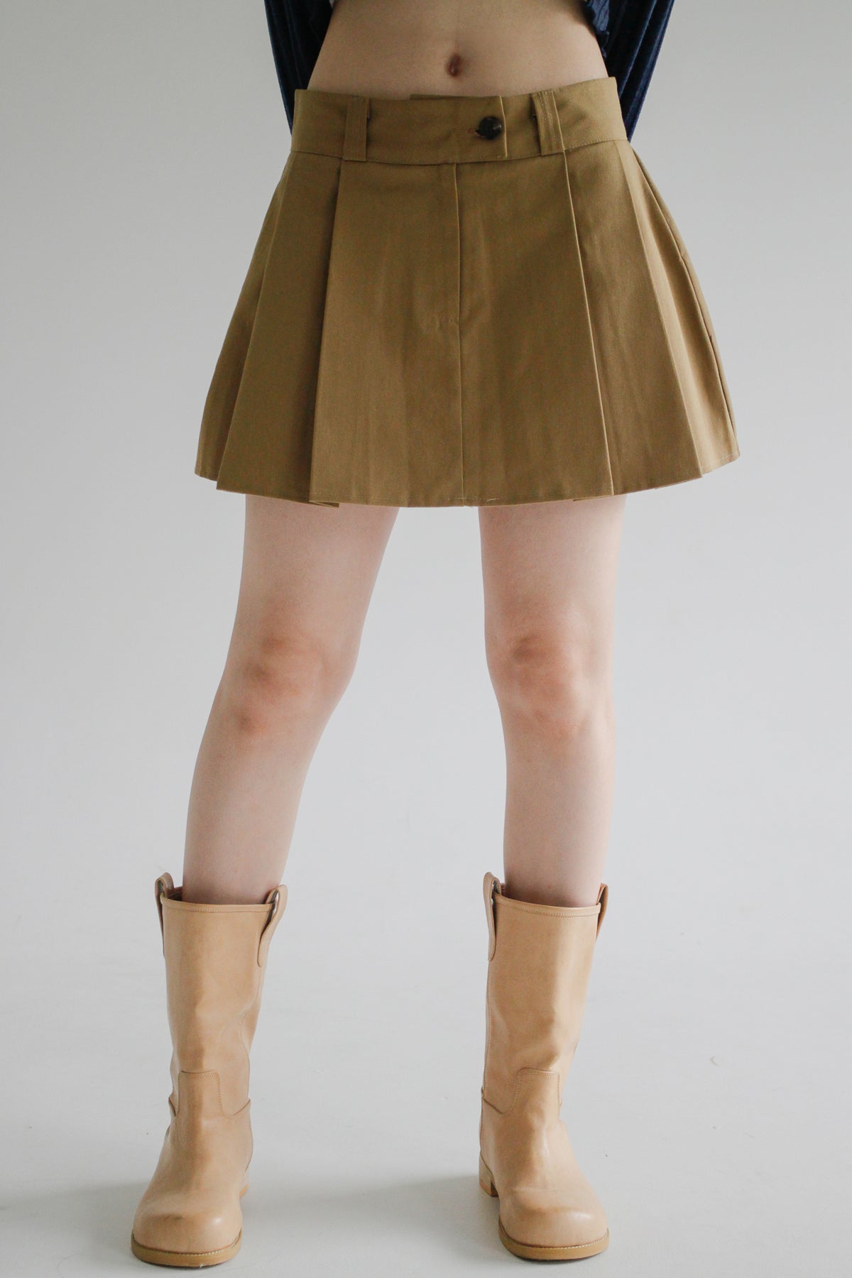 Mayonnaise Pleated Skirt (3color)