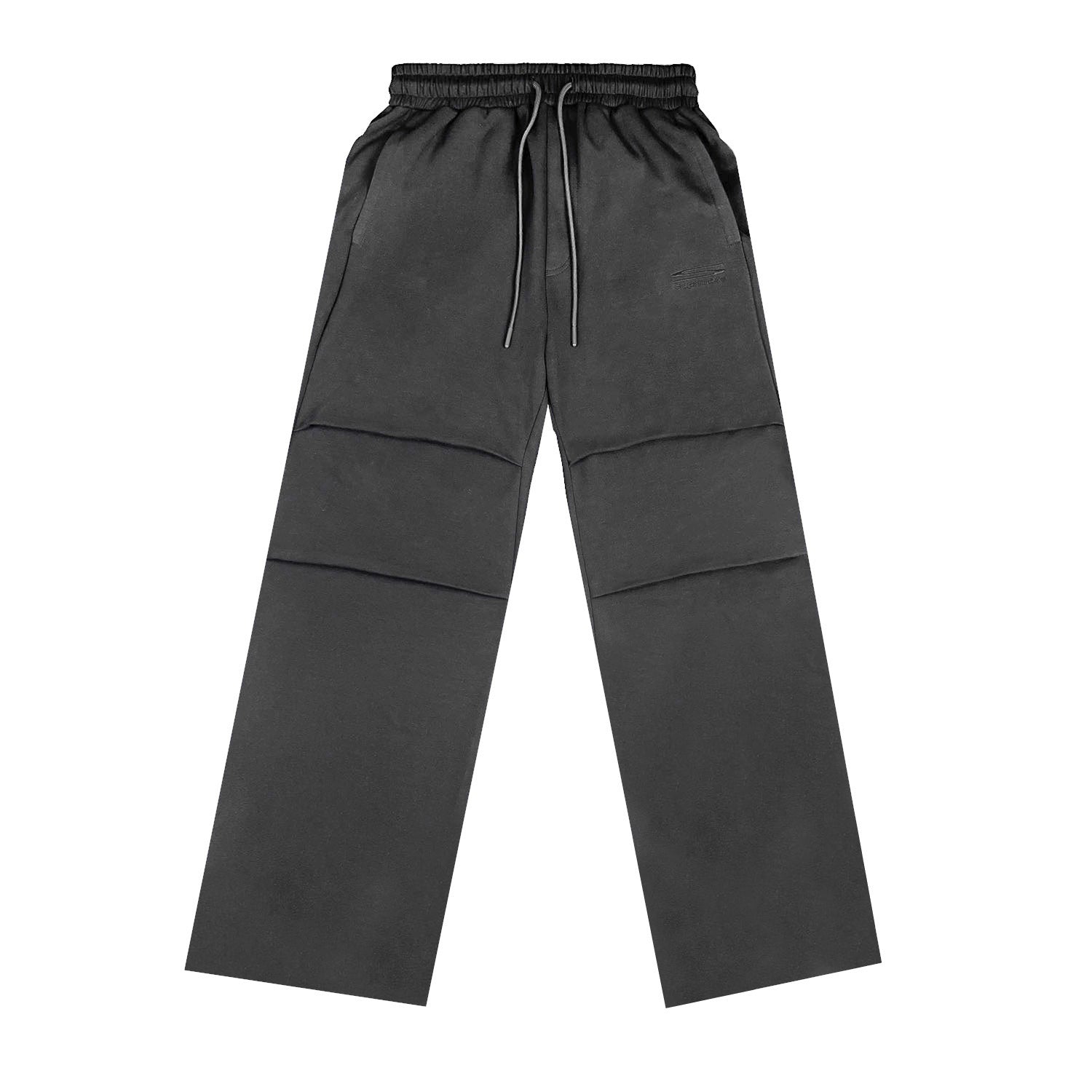 three-dimensional pleated sweatpants