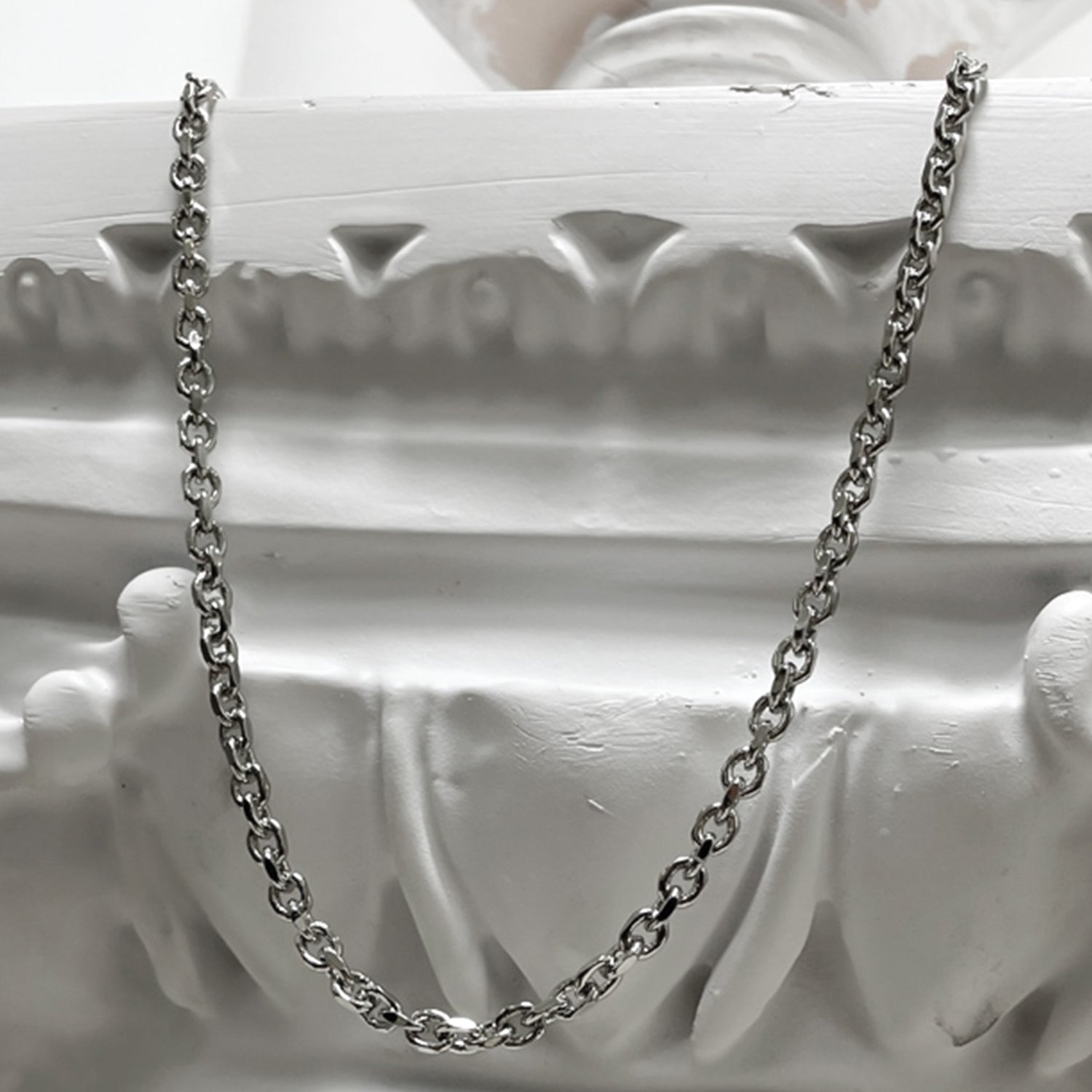 [BLESSEDBULLET]original chain necklace_dark silver