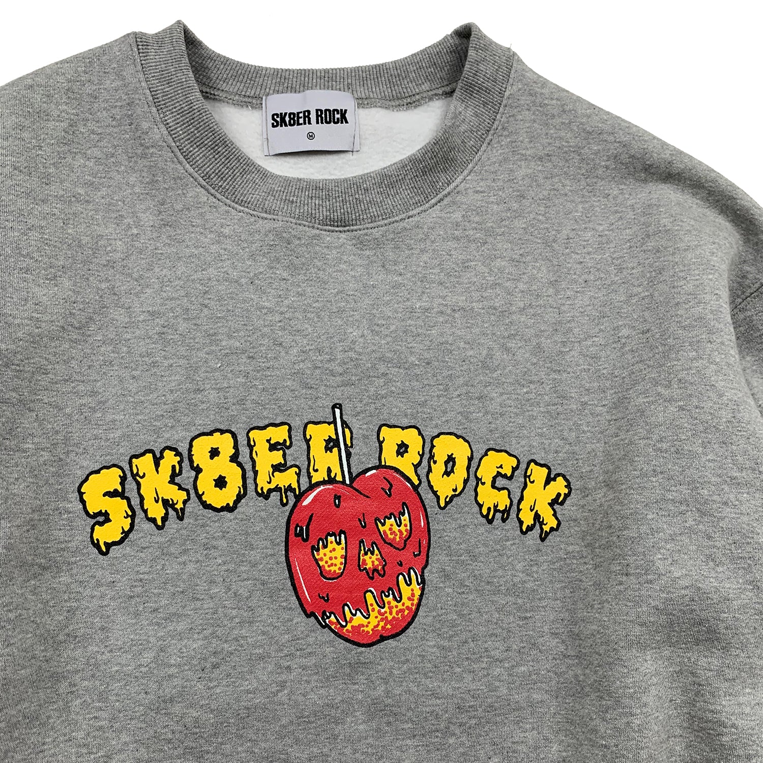 SKULL CHERRY SWEAT SHIRT GRAY