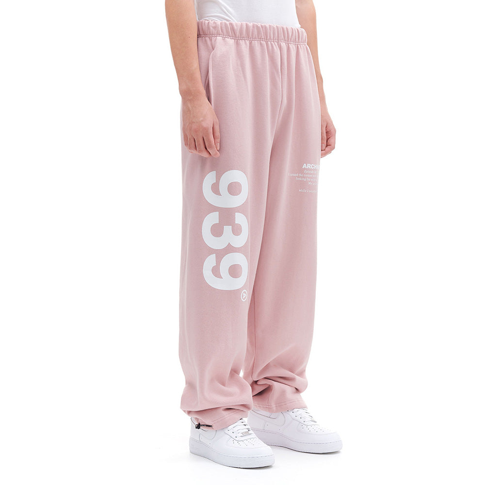 939 LOGO SWEAT PANTS (PINK)