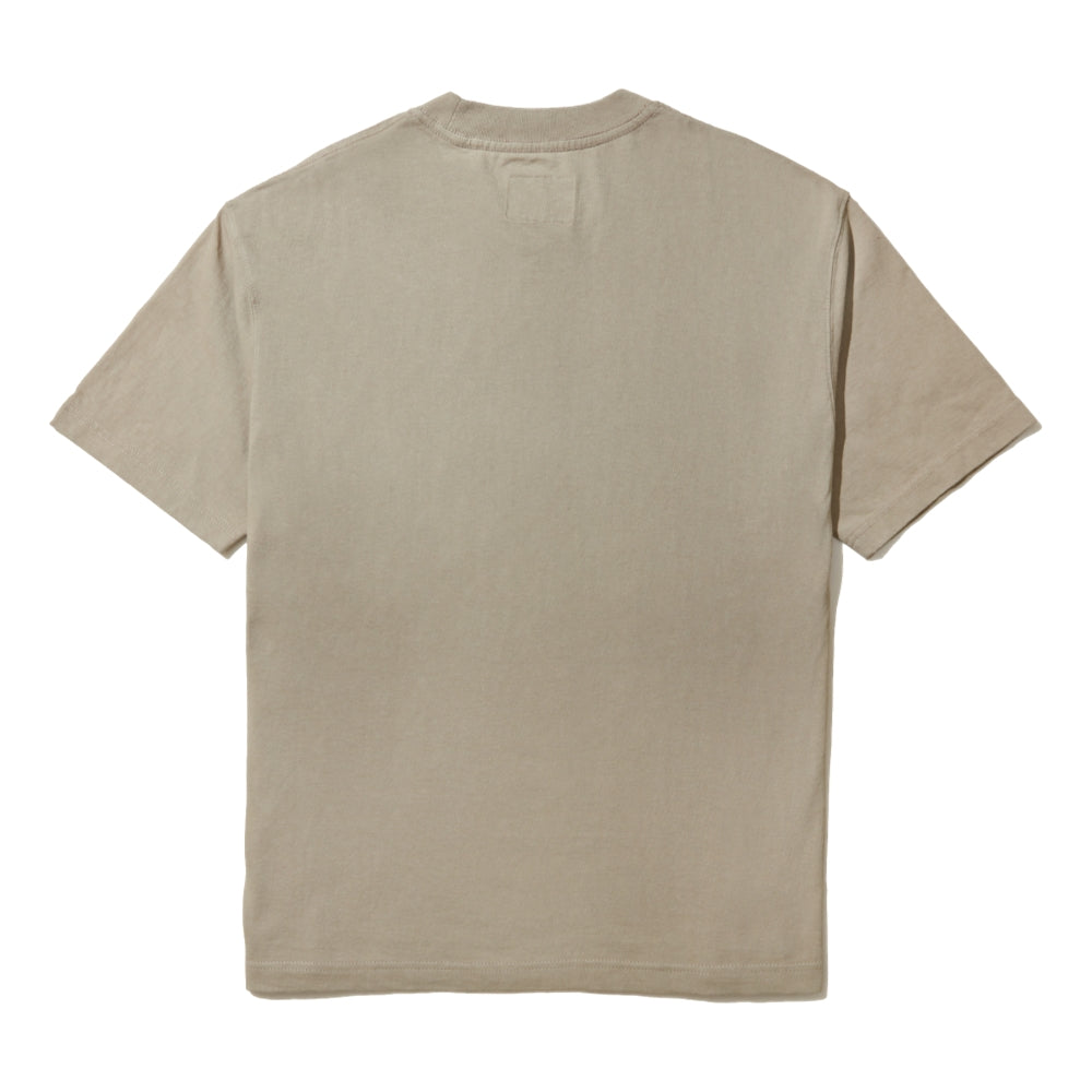 OPEN DIALOGUE POCKET TEE-BEIGE