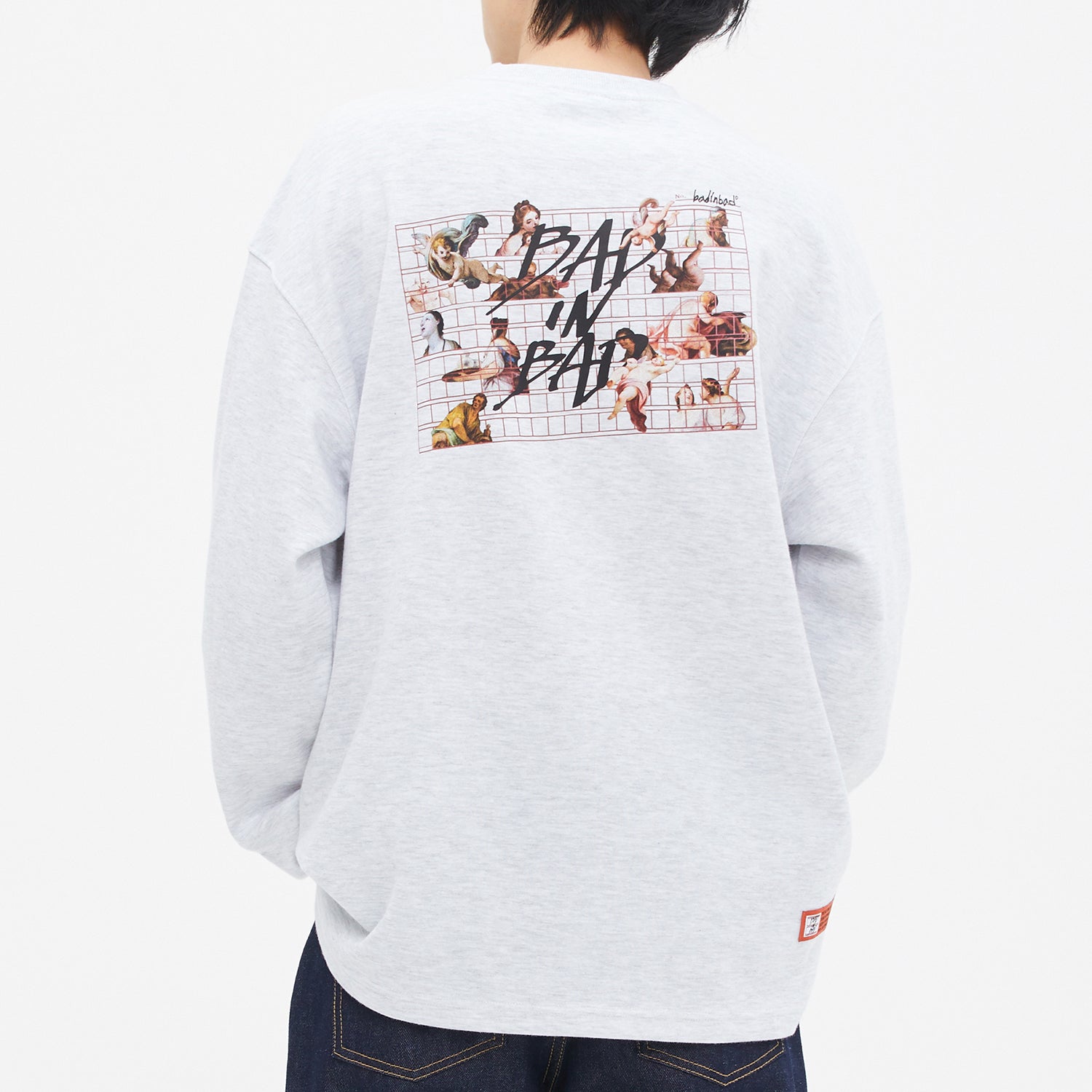 DAVID ANGEL LOGO SLEEVE_LIGHT GREY