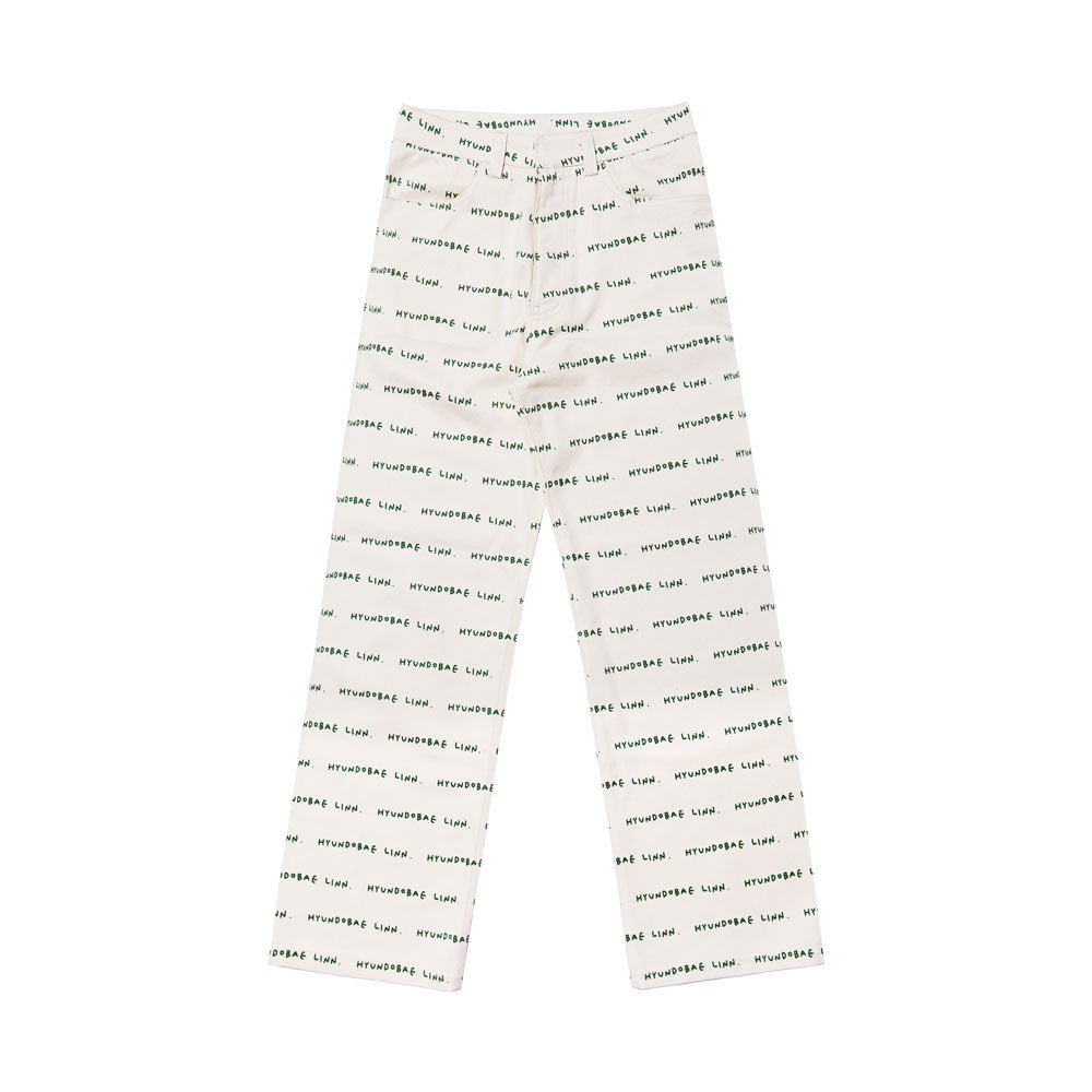 Logo pant ( CREAM