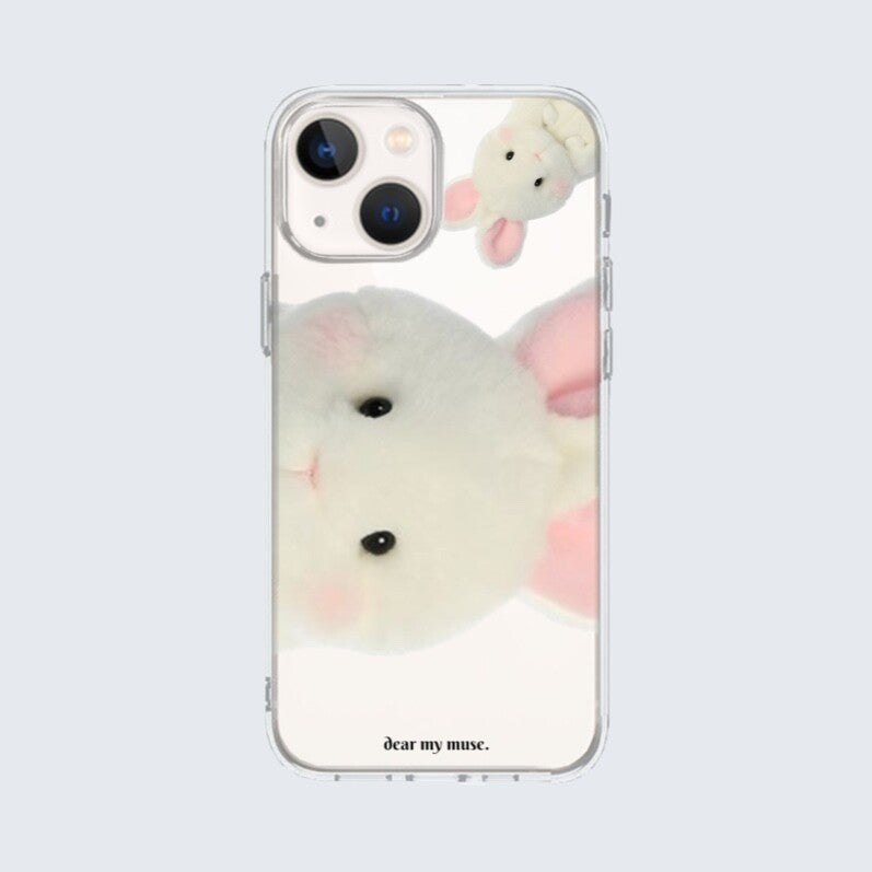 white rabbit iphone case