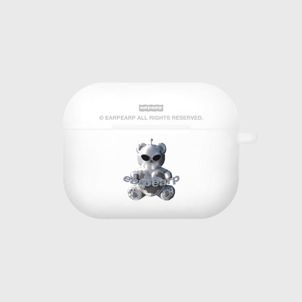SPACE NIGHT STEEL BEAR-WHITE(AIR PODS PRO-COLOR JELLY)