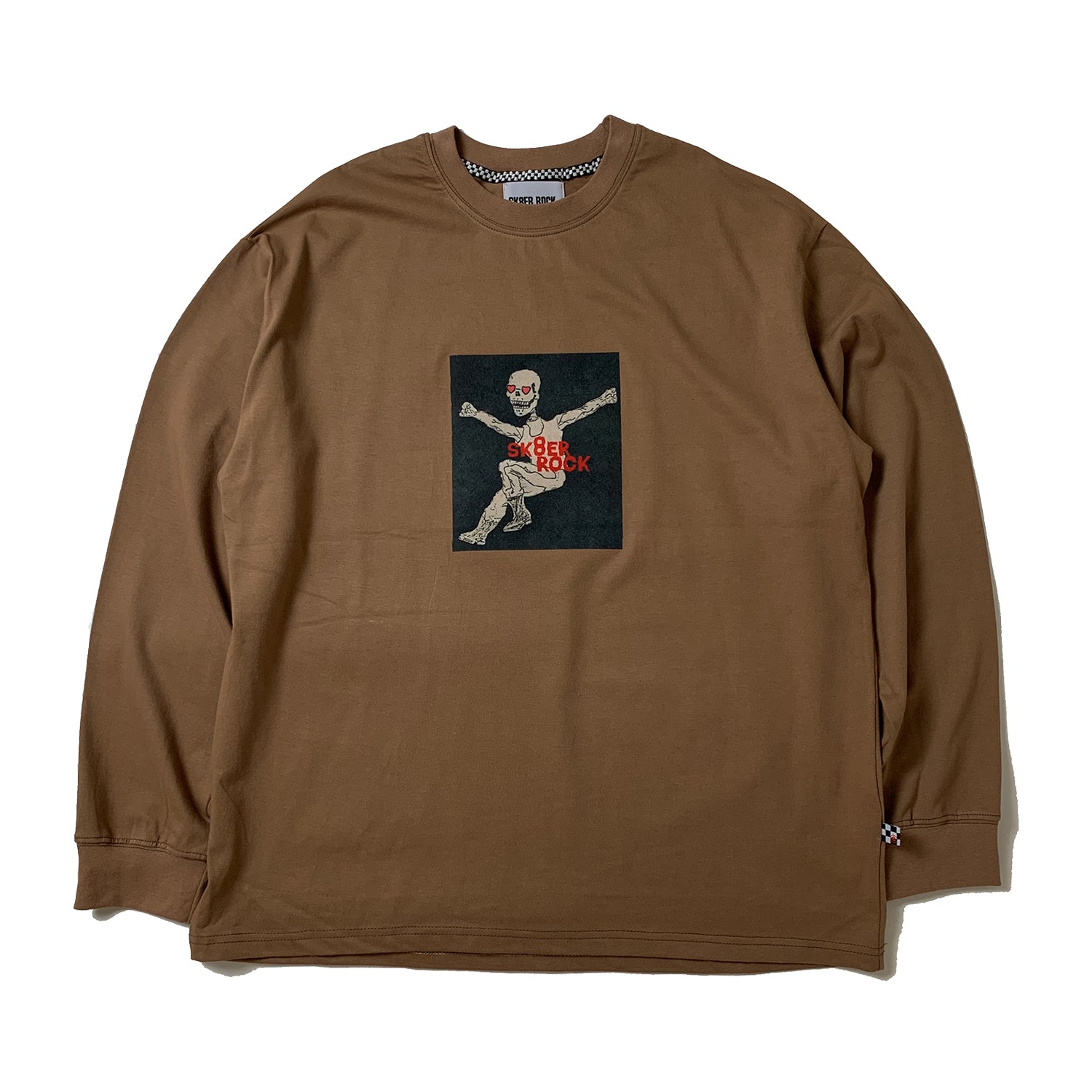 HOORAY LONG SLEEVE T-SHIRT LIGHT BROWN