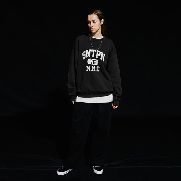 SP SNTPN LOGO CREWNECK-ASH MELANGE