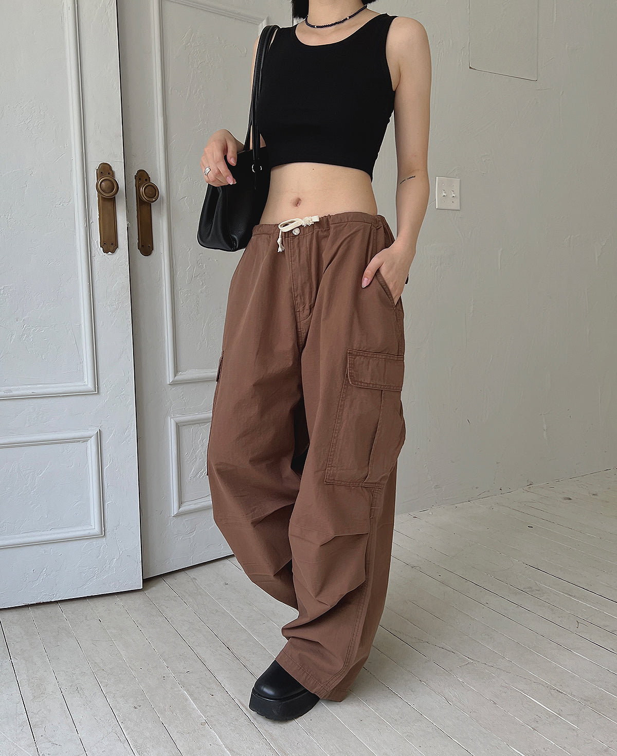 Boy Wide Cargo Pants (2color)