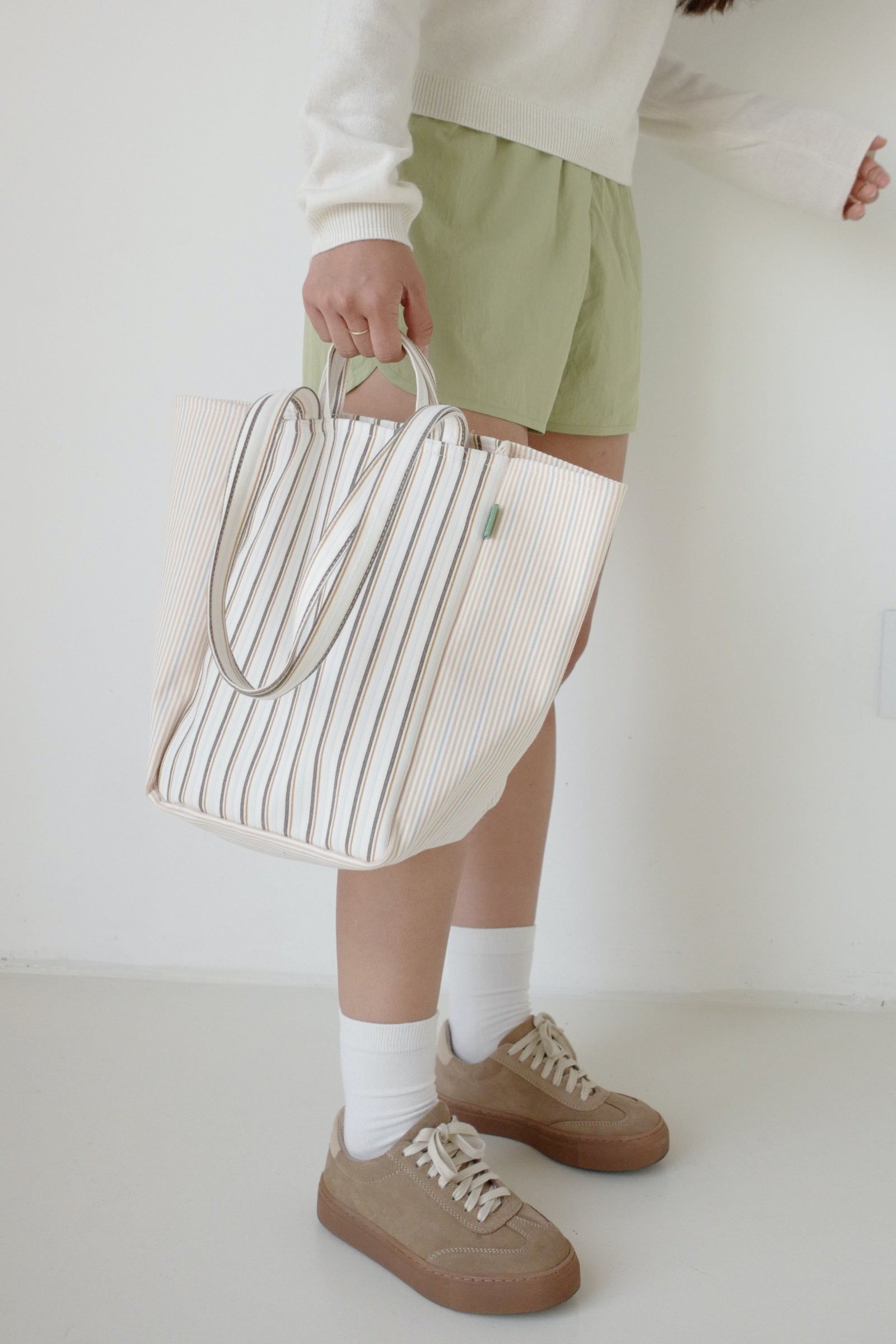 Double Stripe Bag (Beige)