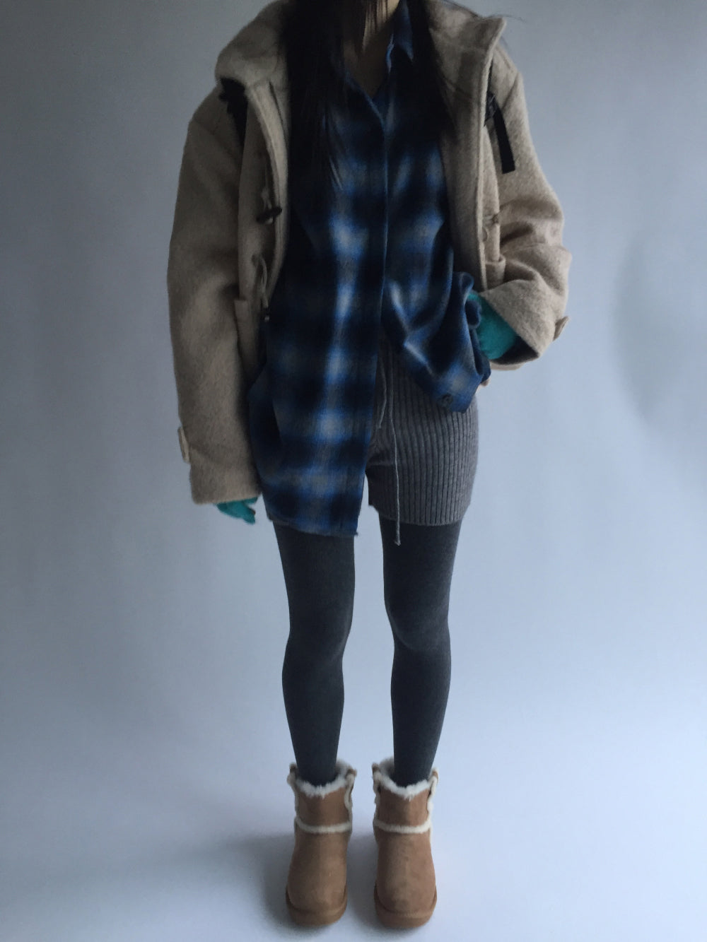 Wool checkered shirt