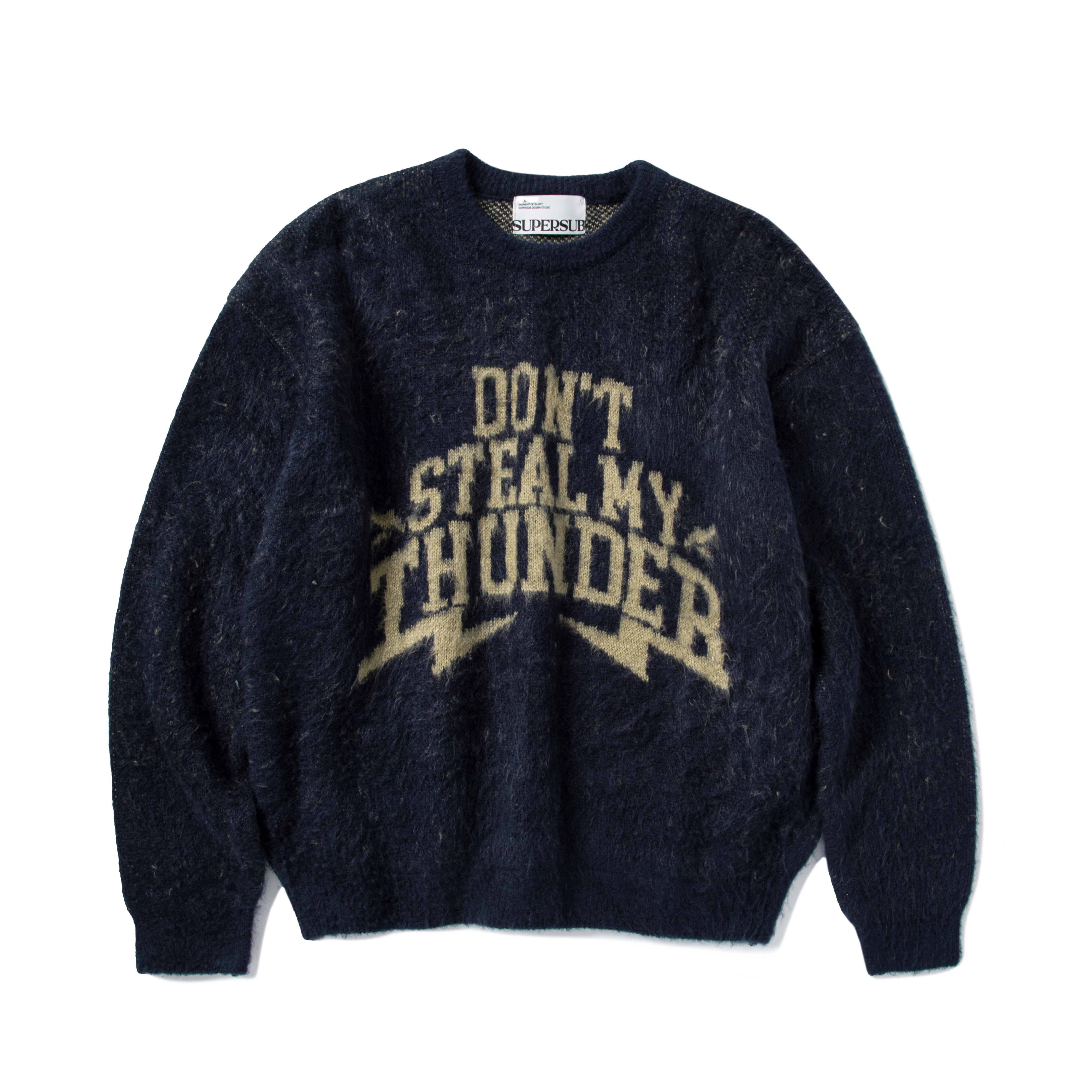 THUNDER BRUSHED KNIT - NAVY