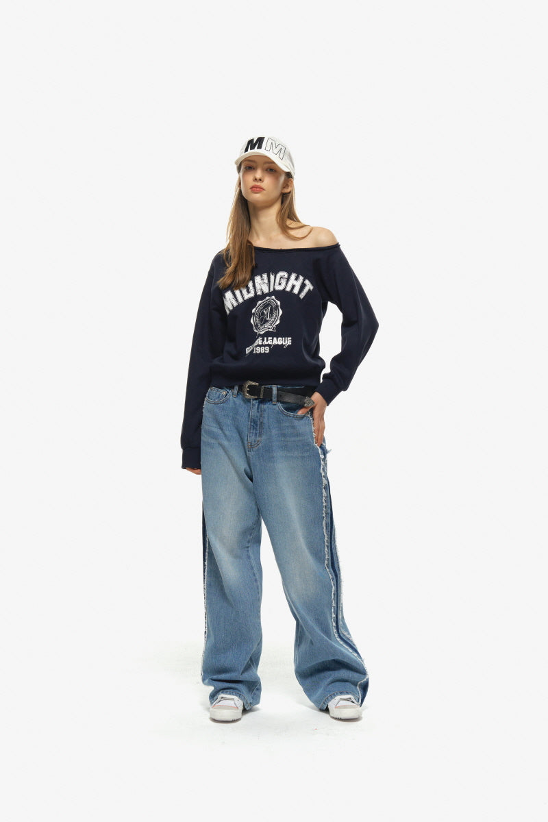 sd line denim pants (blue)