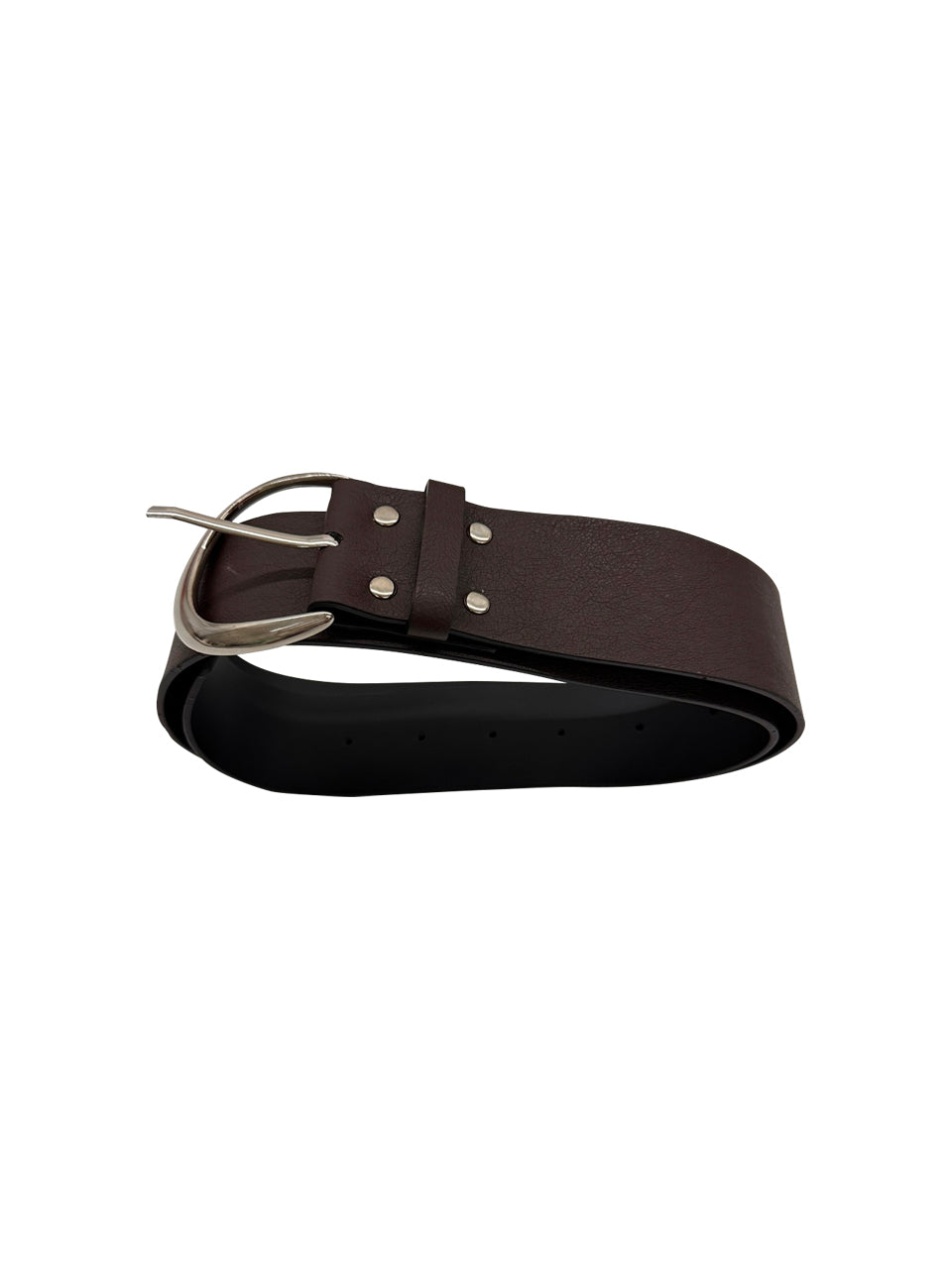 Crescent moon belt _Dark brown