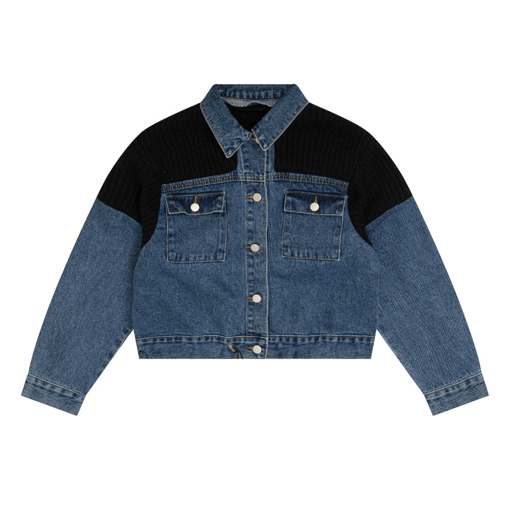 KNIT DENIM JACKET [6653]