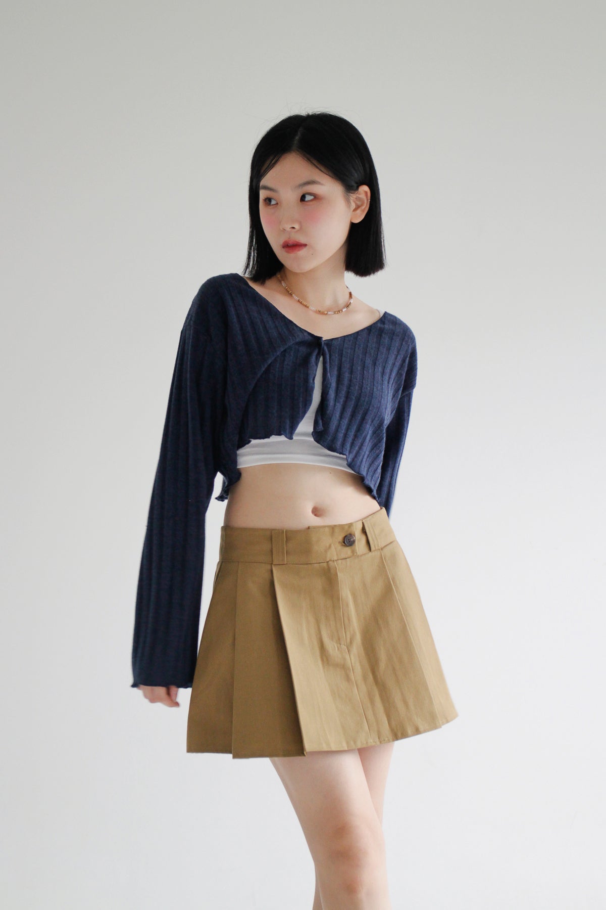 Mayonnaise Pleated Skirt (3color)