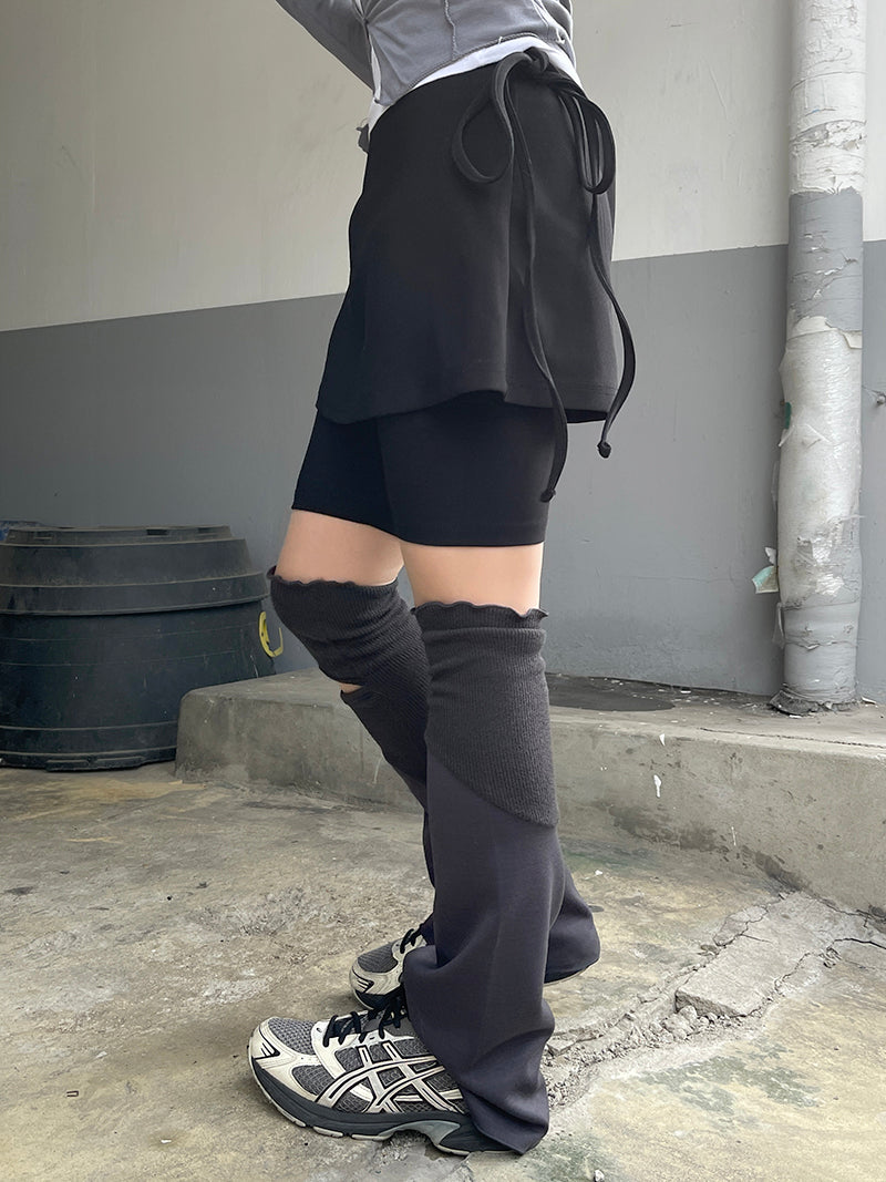 Gorpcore spandex Strap Skirt Leggings