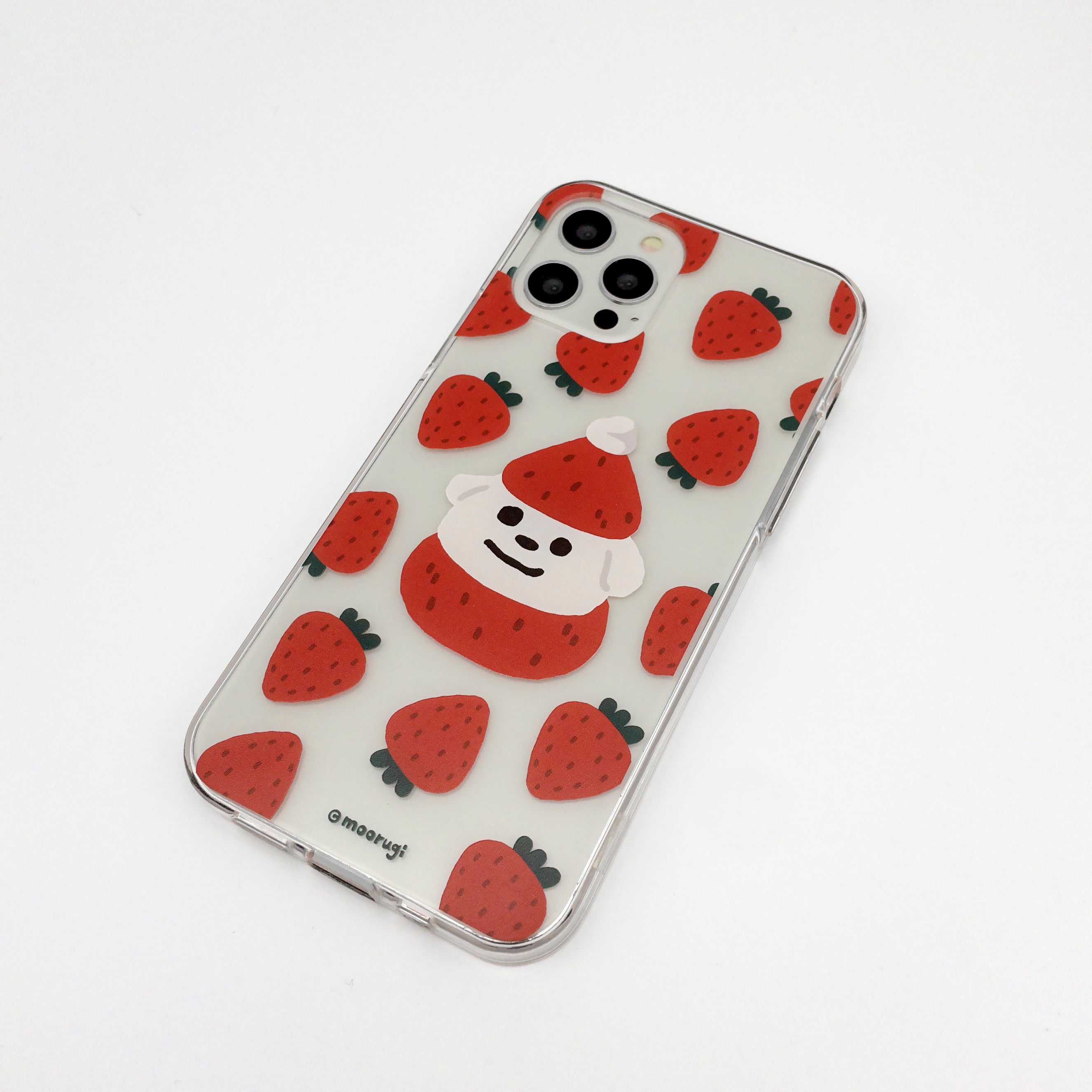 Strawberry pattern jellycase (iphone case)