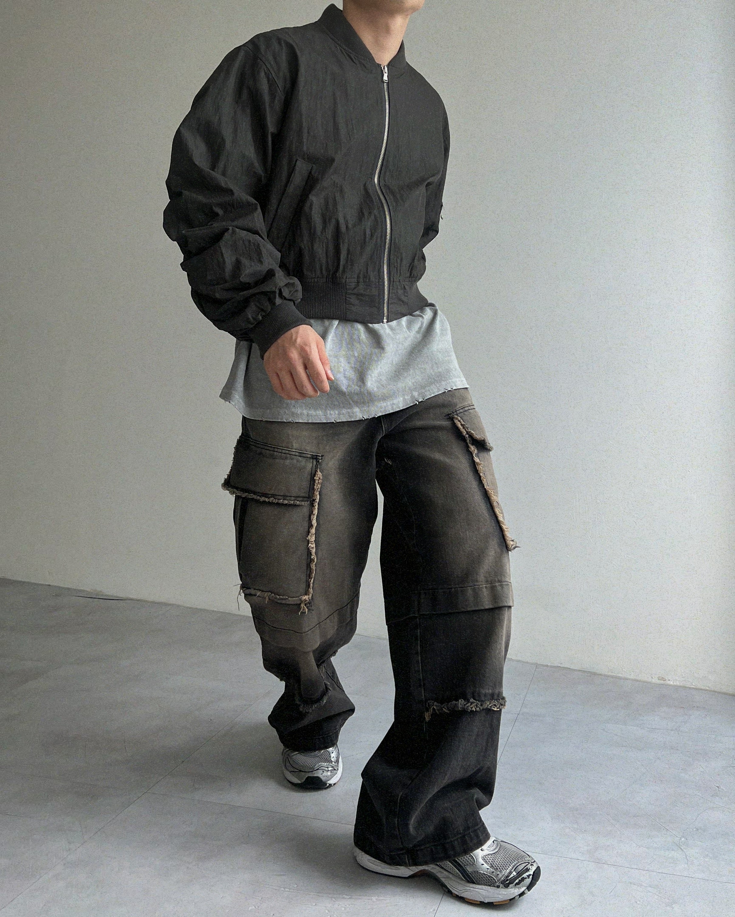 Franket Cargo Denim Pants(2colors)