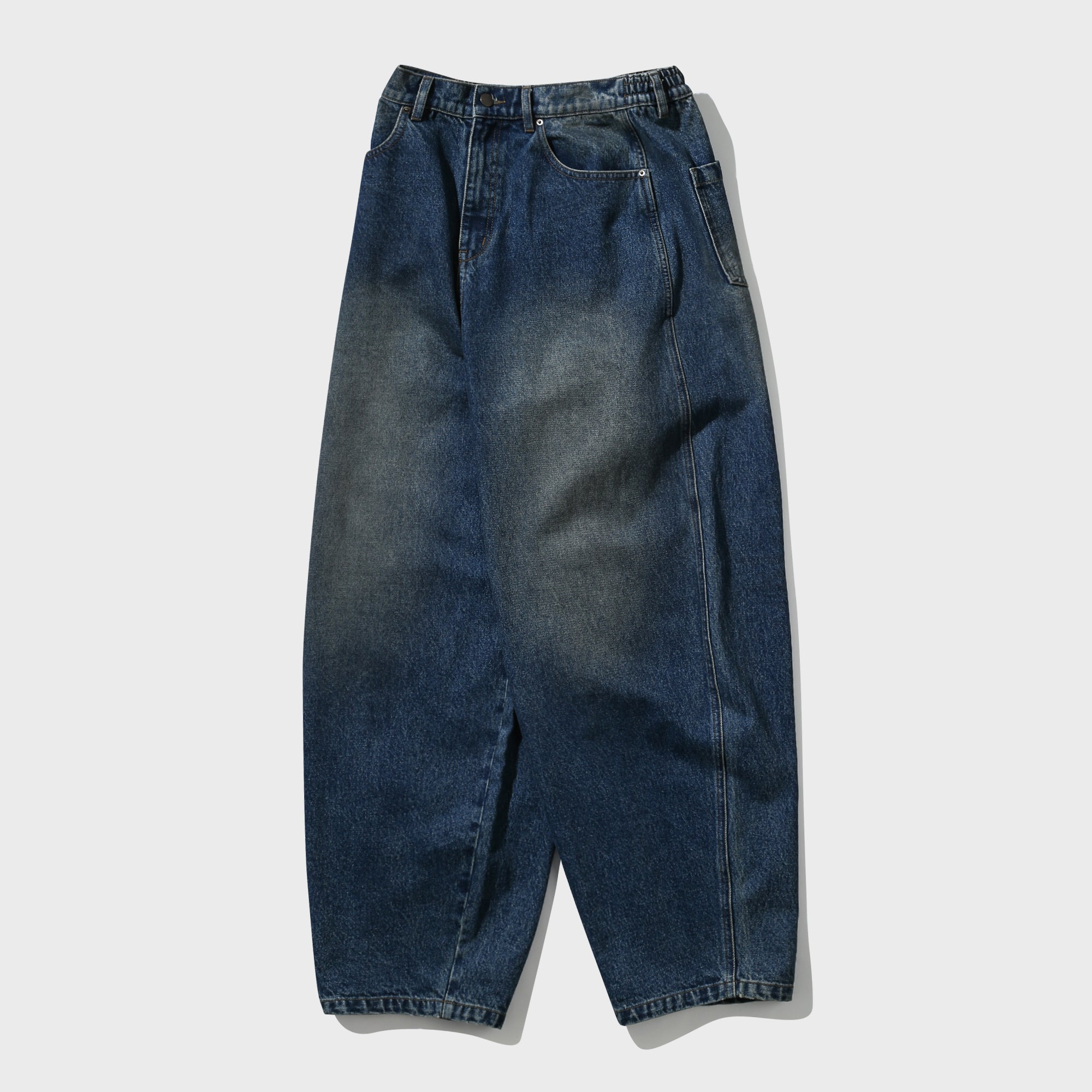 Oil Washed Denim Pants (Dirty Blue)