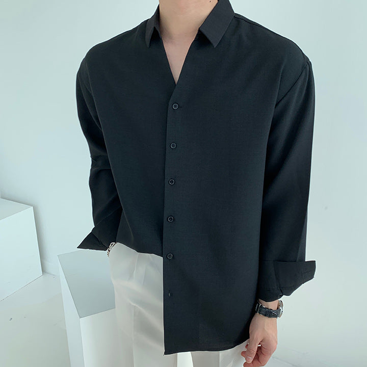 Men's Spring Summer Open Collar Shirt (8 colors)