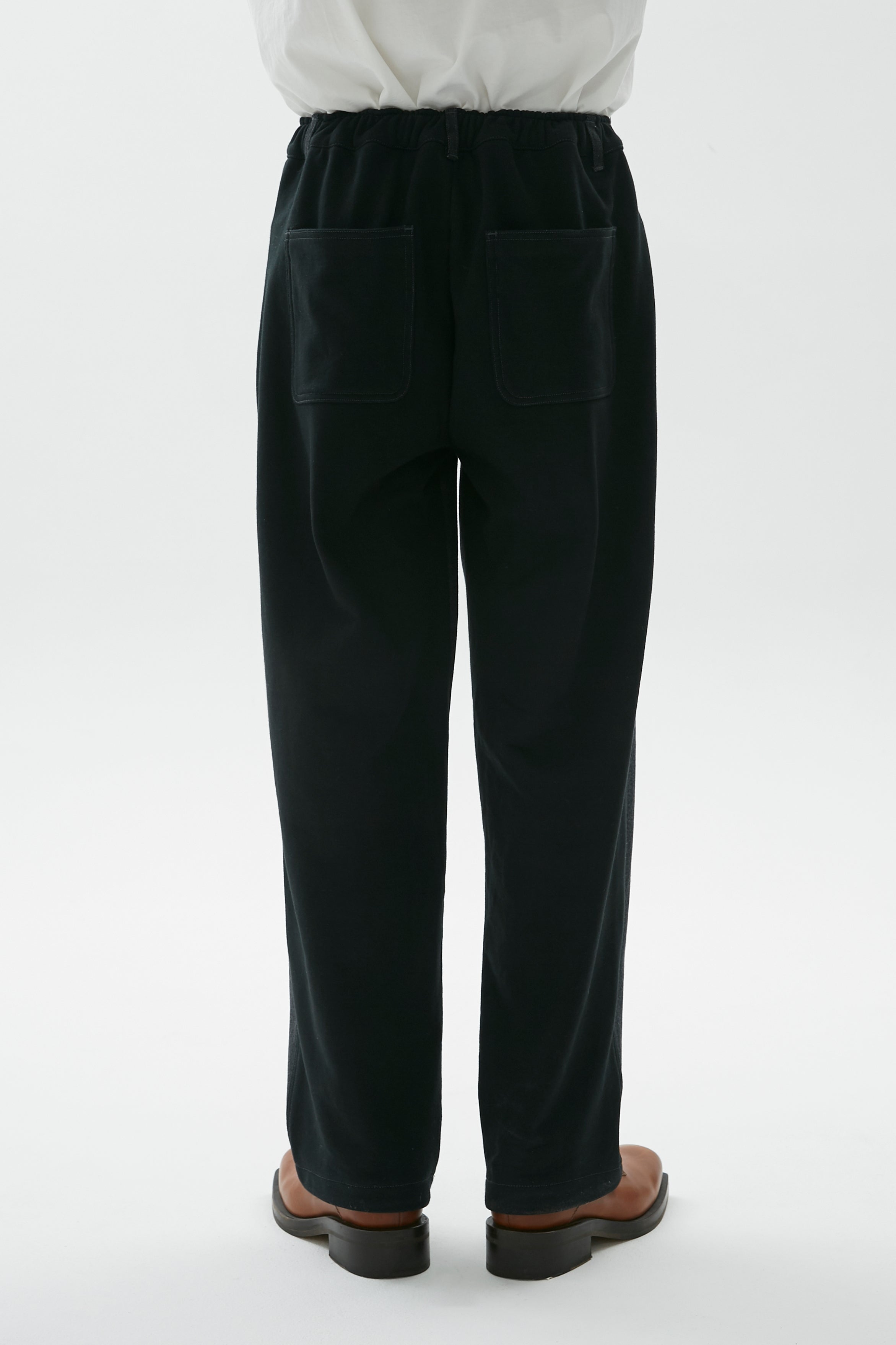 Spliced Denim pants (black)