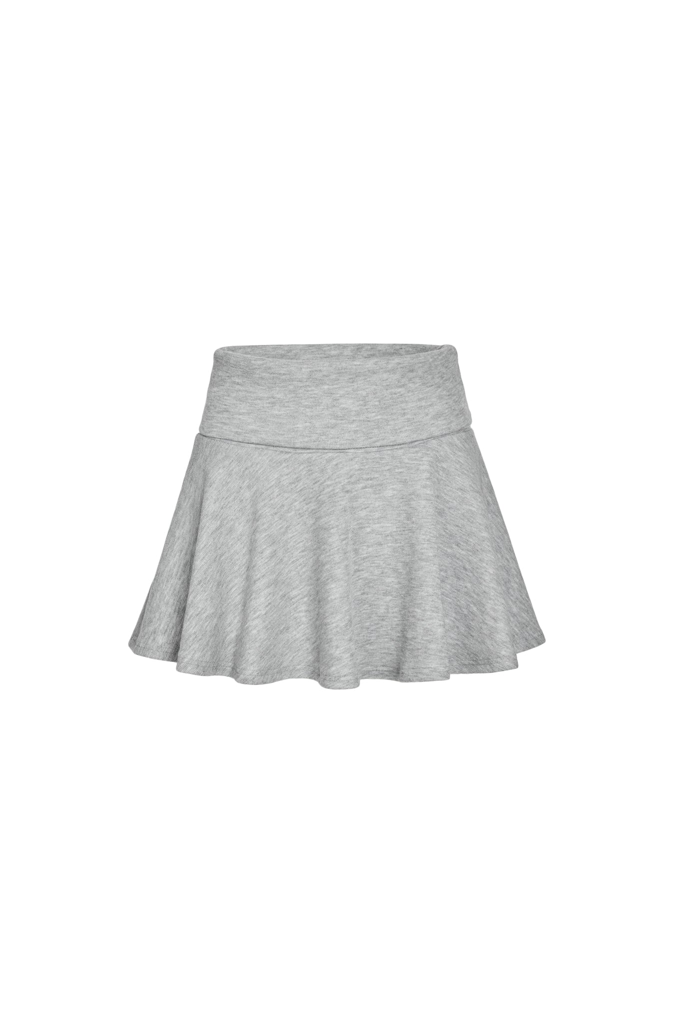 Knit mini flare skirt (GREY)