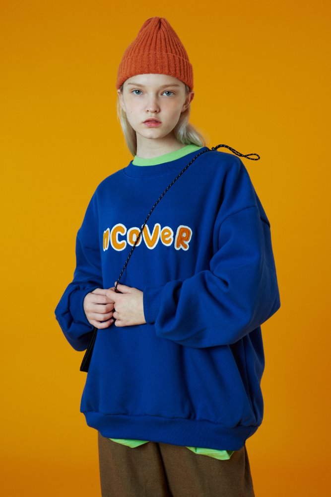 SIGNATURE PATCH LOGO SWEATSHIRT-BLUE