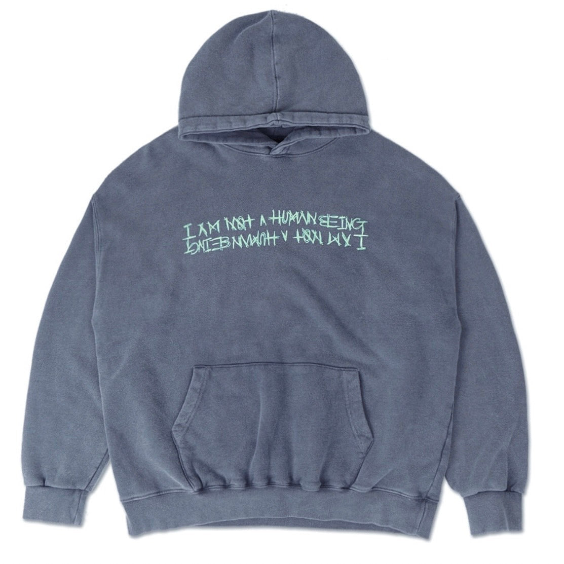 I AM NOT HUMAN BEGIN Faded logo hoodie （送料込）- ONEWILL