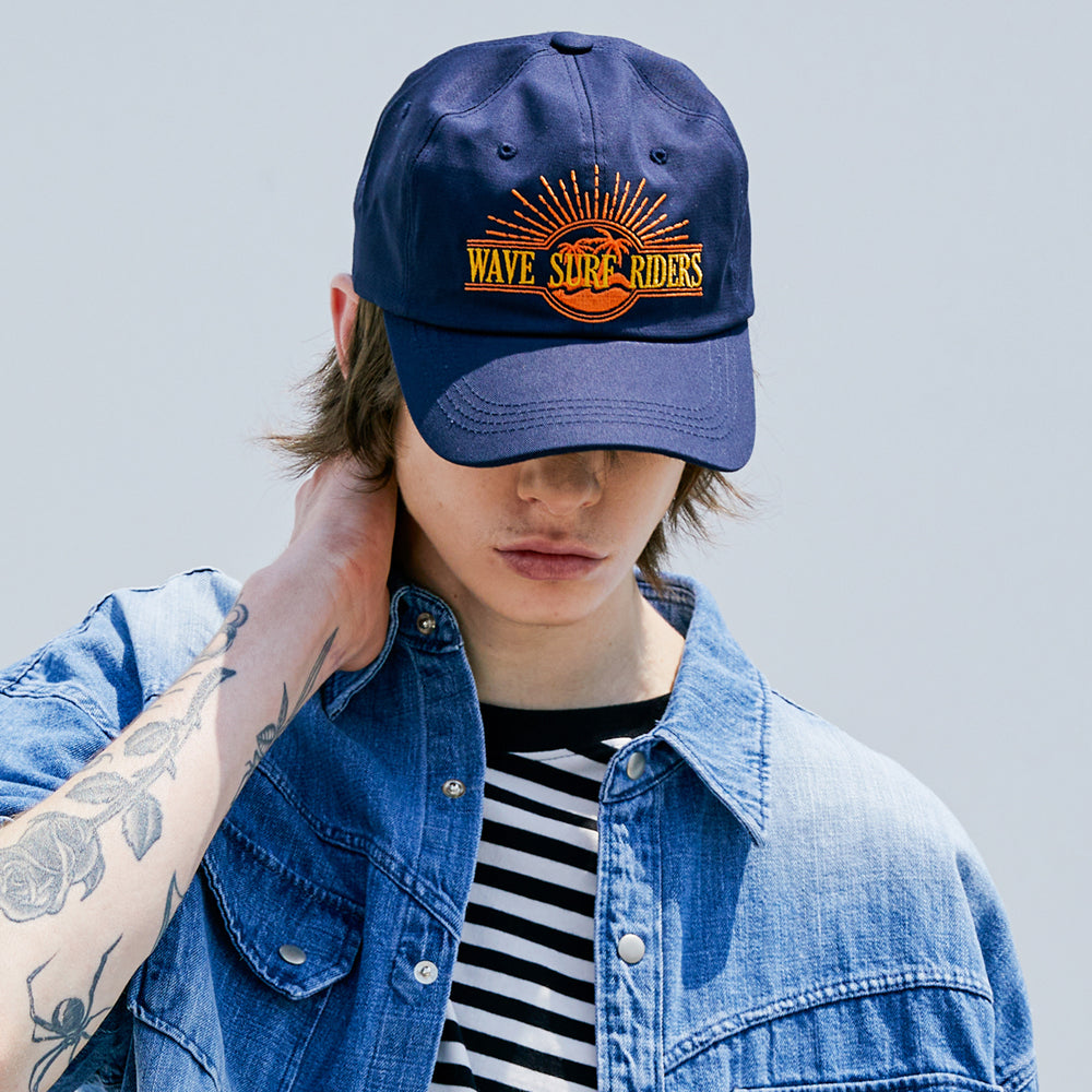 WAVE SURF RIDERS CAP NAVY