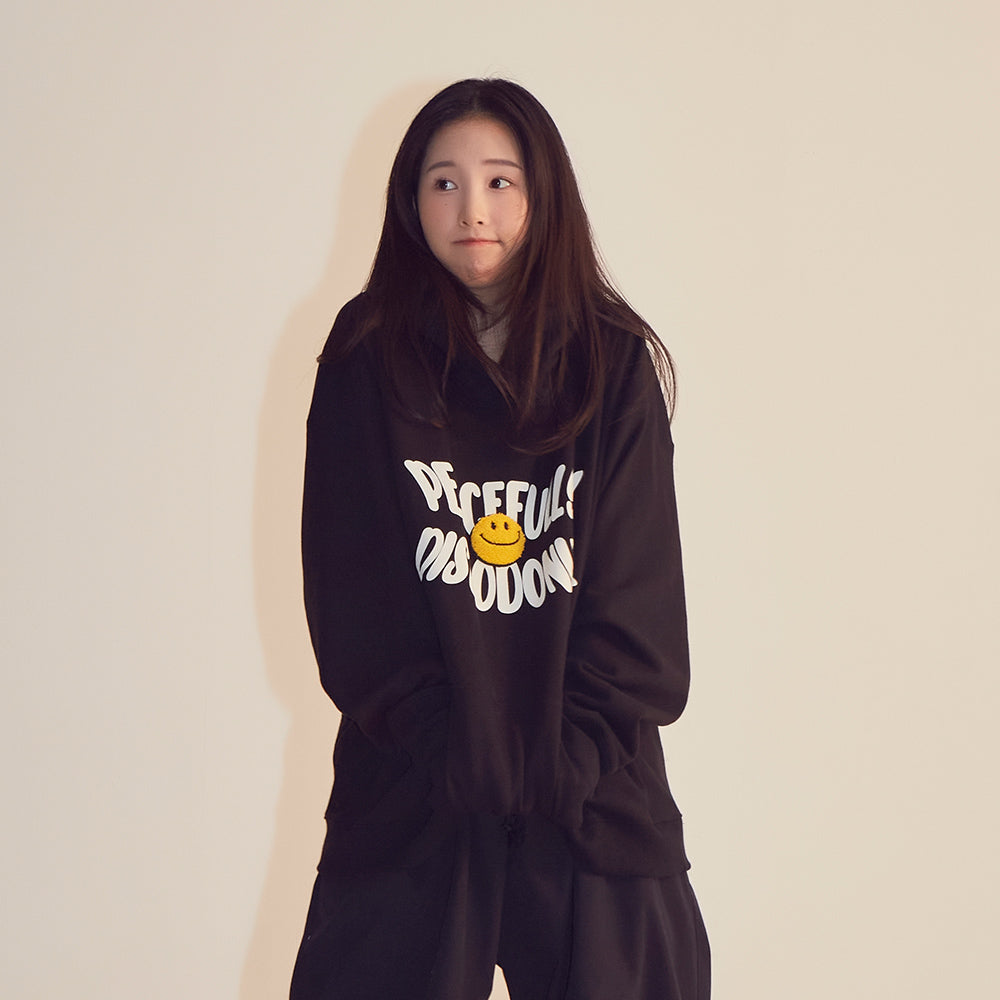 peaceful smile hoodie_bk