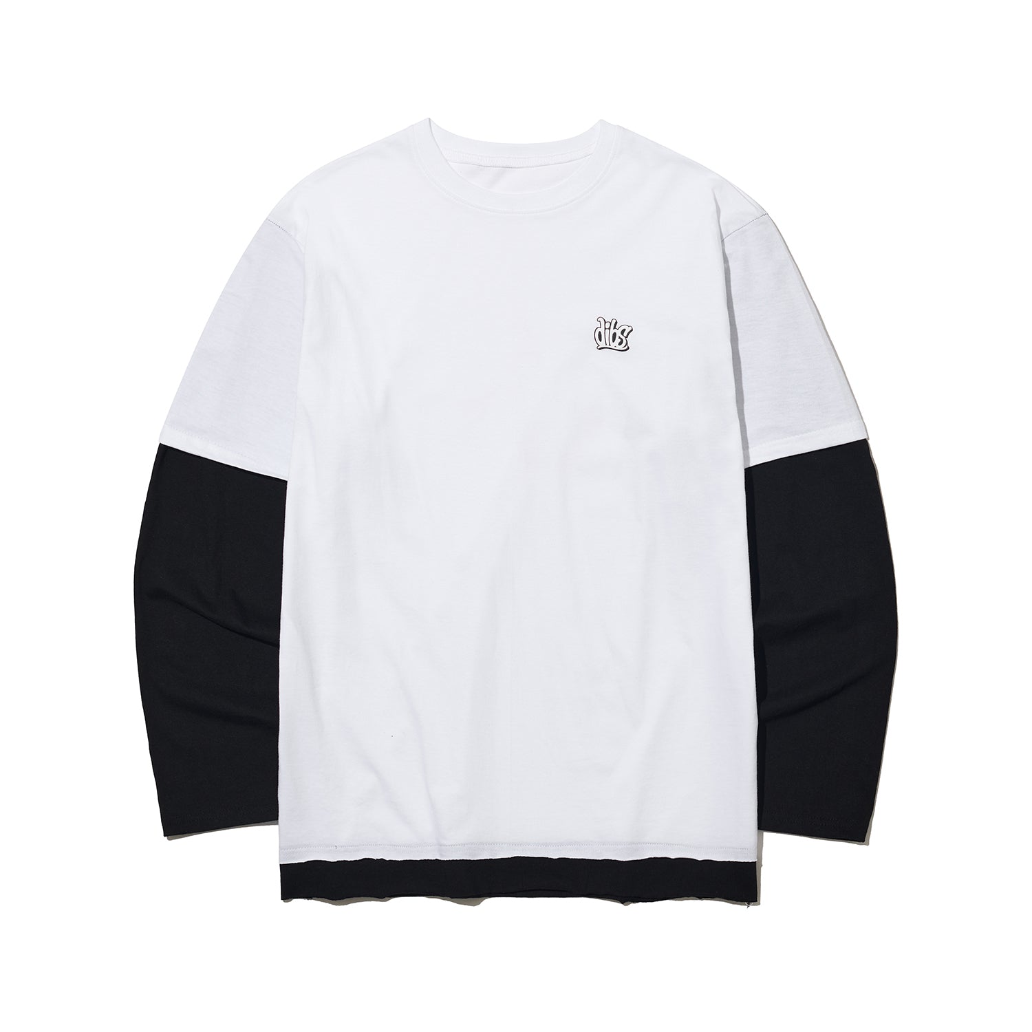 22SS LAYERED LONG SLEEVE T-SHIRT WHITE