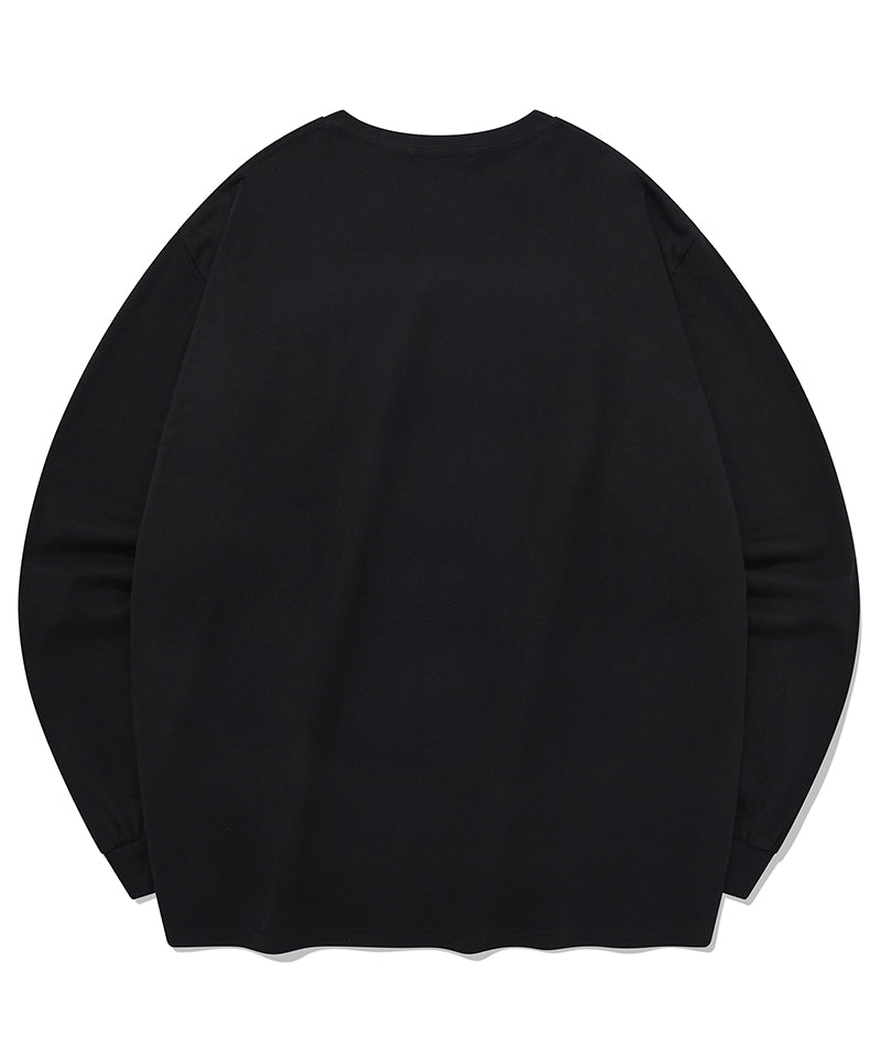 SP SAINT SMALL LOGO LONG SLEEVE-BLACK