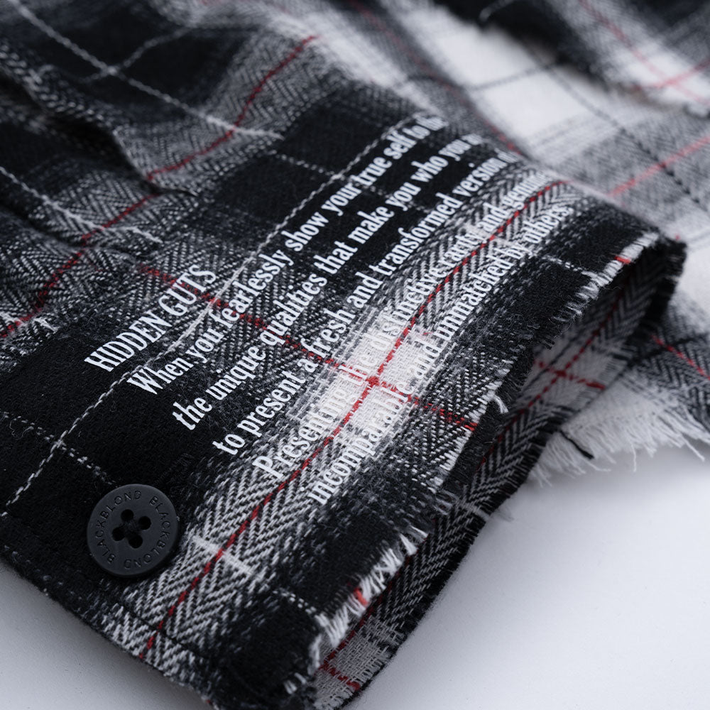 BBD No Sympathy Layered Check Shirt (Black)