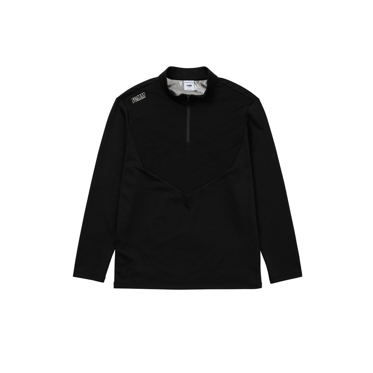 WARM UP HYBRID HALF ZIP-UP - BLACK