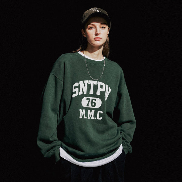 SP SNTPN LOGO CREWNECK-ASH MELANGE